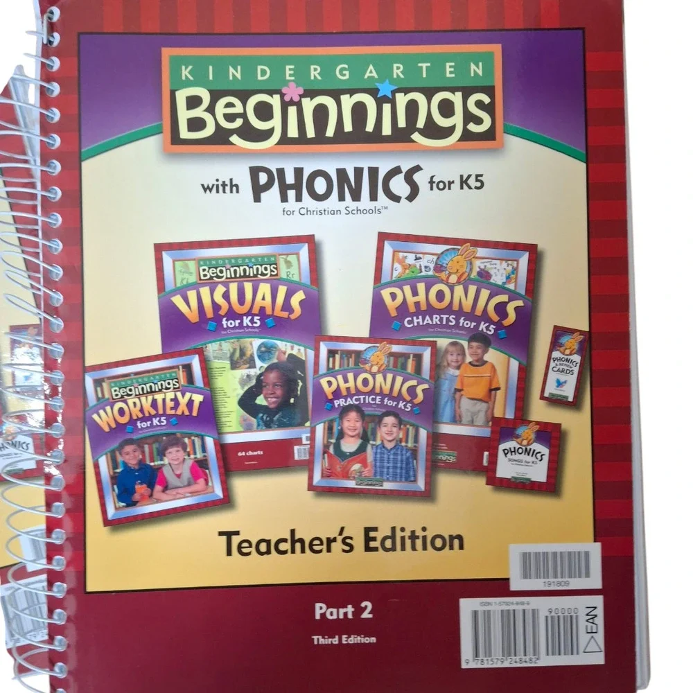 BJU K5 Beginnings PhonicsTeacher's manual part‎ 1 and 2